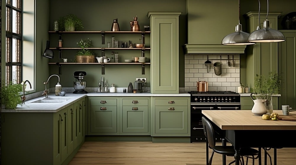 peindre cuisine en vert peindre cuisine en vert