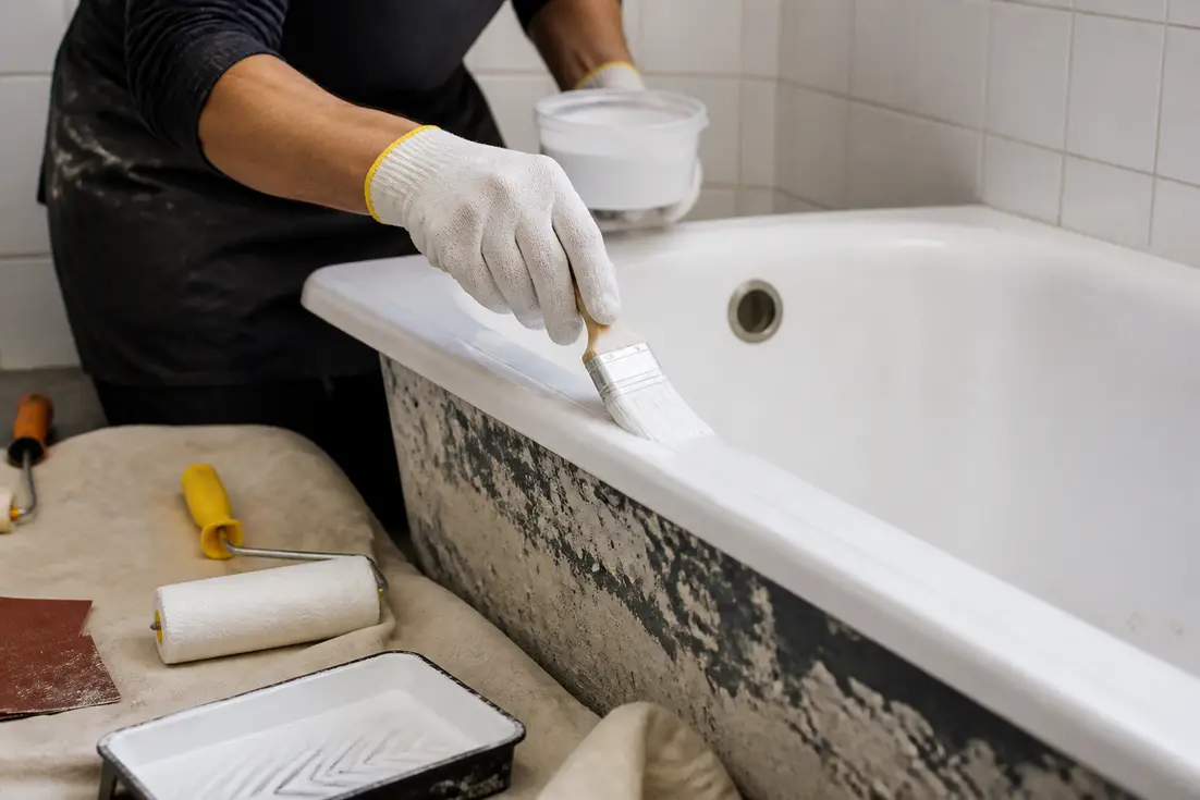 Comment peindre sa baignoire soi-même pour un résultat durable ?