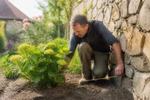 À quelle distance d'un mur faut-il planter un hortensia ?