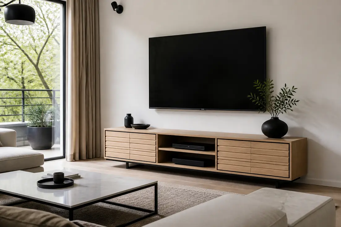 Quel meuble TV choisir pour un salon avec un écran 65 pouces