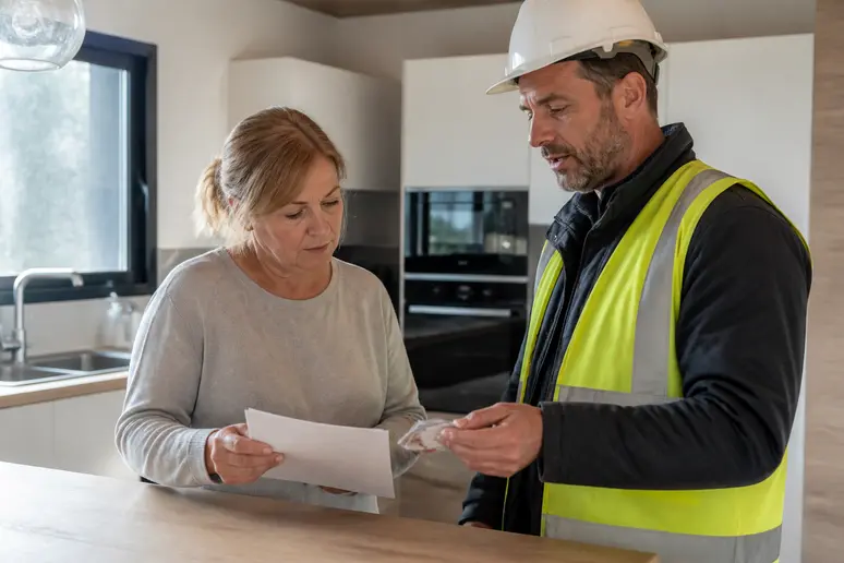 Vérification des papiers d'un artisan pour des travaux : un contrat crédible avec des avis plateforme travaux.